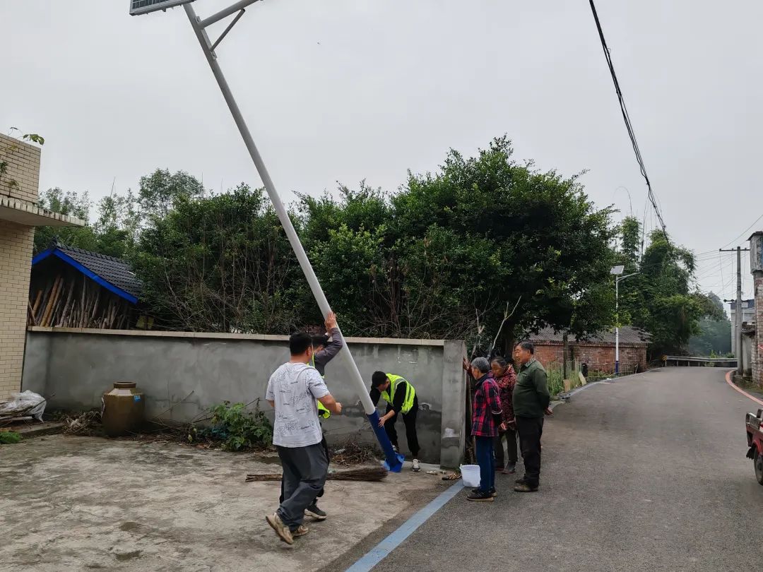 我為群眾辦實(shí)事丨市中區(qū)袁壩村：80盞路燈亮了，村民心里暖了！---豐朗光電